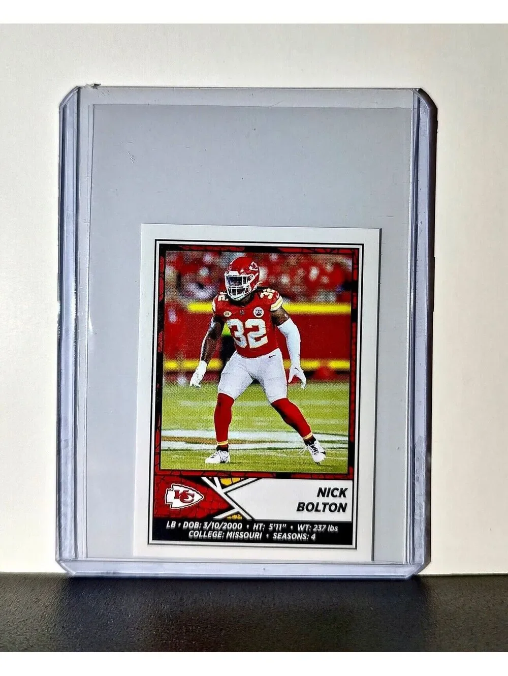 Nick Bolton 2024 Panini NFL Sticker #258 Kansas City Chiefs